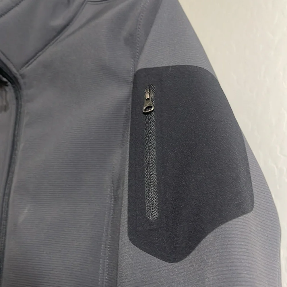 EDDIE BAUER WOMAN’S RUGGED RIPSTOP SOFT SHELL JACKET SIZE M Grey Steel/Black NWT - Picture 12 of 17